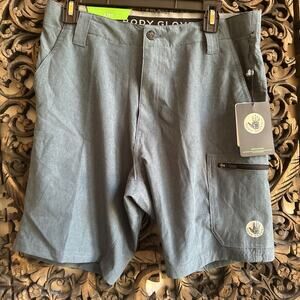 Body Glove Small/30 Blue Men's Adventure Performance Shorts NWT $75 Quick Dry